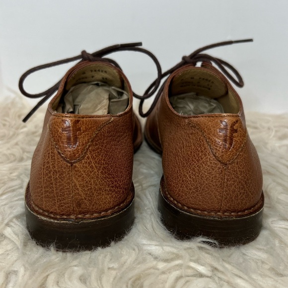 Frye Paige Oxford 74425 Light Brown Leather Lace Up Oxford  FRYE Paige Oxford Loafer Lace Up Camel‎ Brown Leather  Size 9B Used